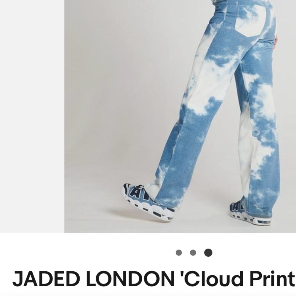 Jaded London Cloud Print Jeans
